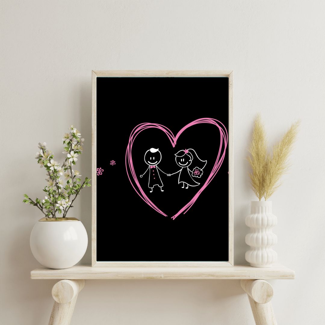 Cuadro de Corazones XX
